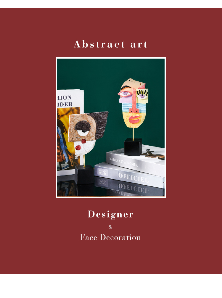 Modern Man Resin Art Table Accent